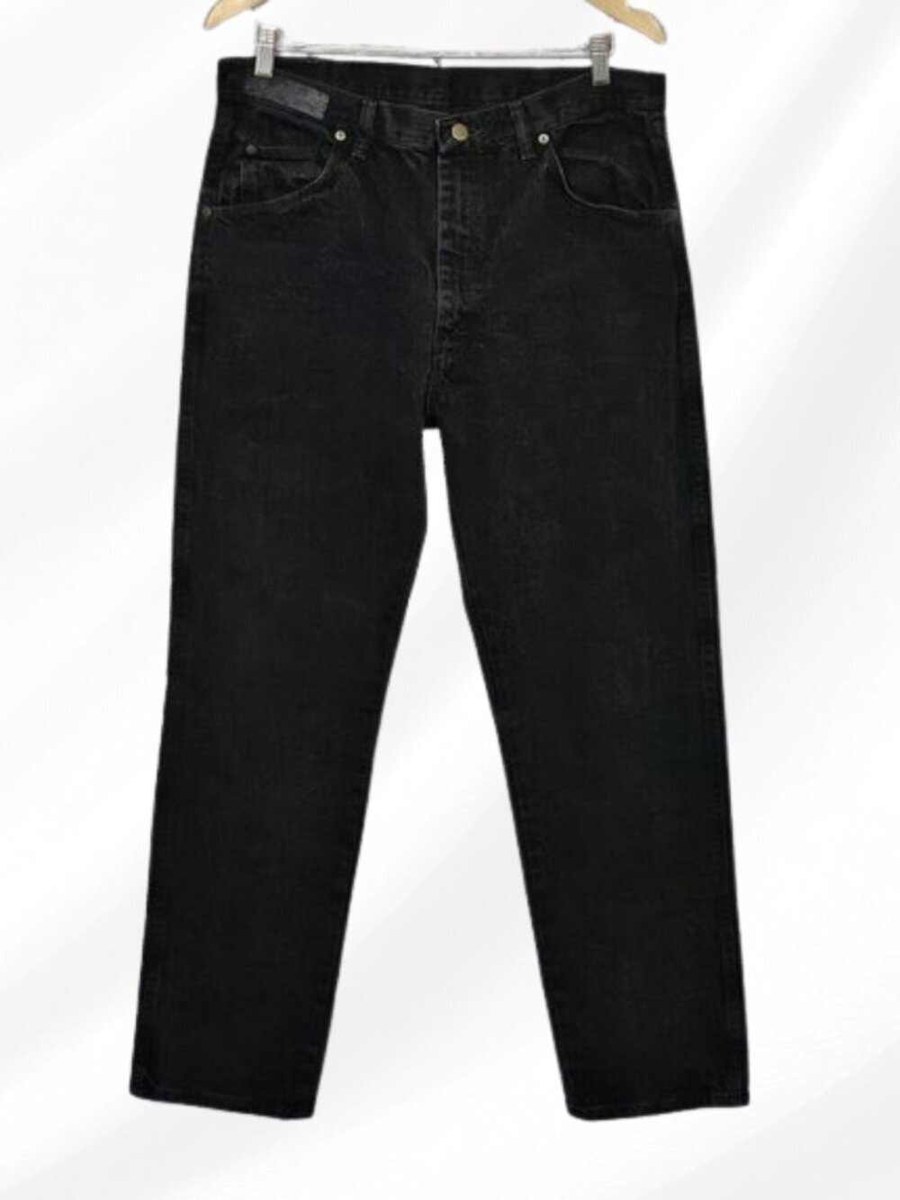 Wrangler Rugged Wear Black Jeans Size 36 Classic Fit Denim